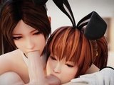 3D Hentai Characters with Huge Natural Titties Gets Fuck