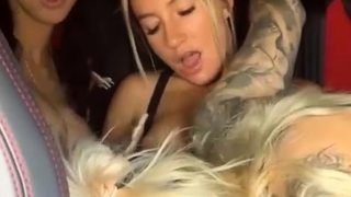 Lesbian Eve Angel licks big boobs