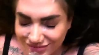 Mature brunette amateur giving a great POV blowjob