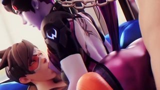 This 3D Animated Sweet Widowmaker Loves a Big Dick